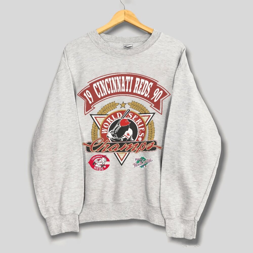 Vintage 1990 Cincinnati Reds Baseball Team Sweatshirt, Retro MLB Men Women Shirt